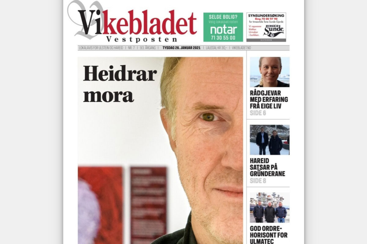 Vikebladet Vestposten 25. januar 2021